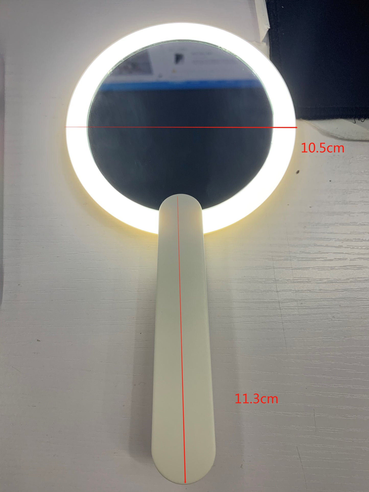 LED Hand Mirror ( White )
