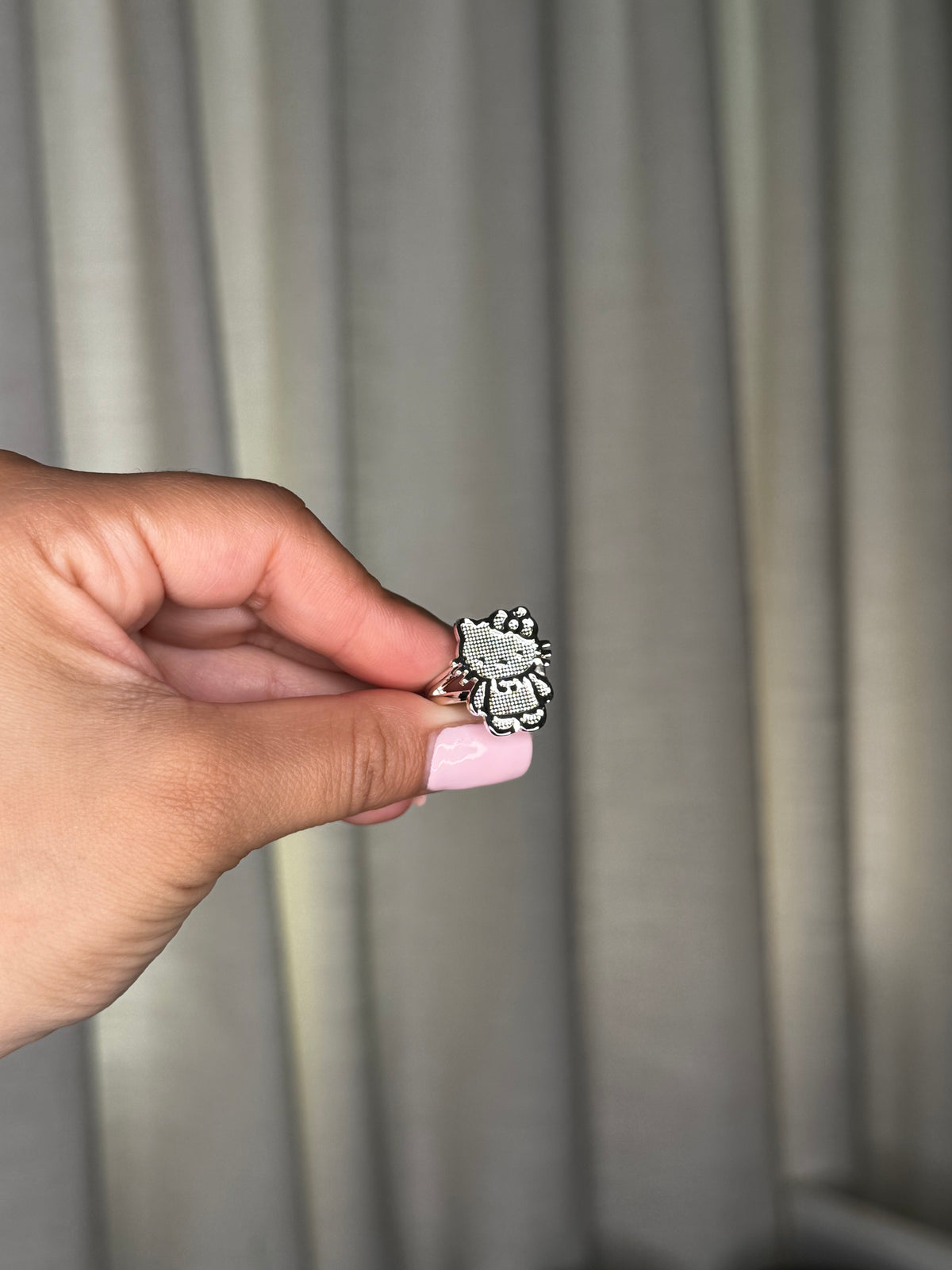 Silver Hello Kitty Rings