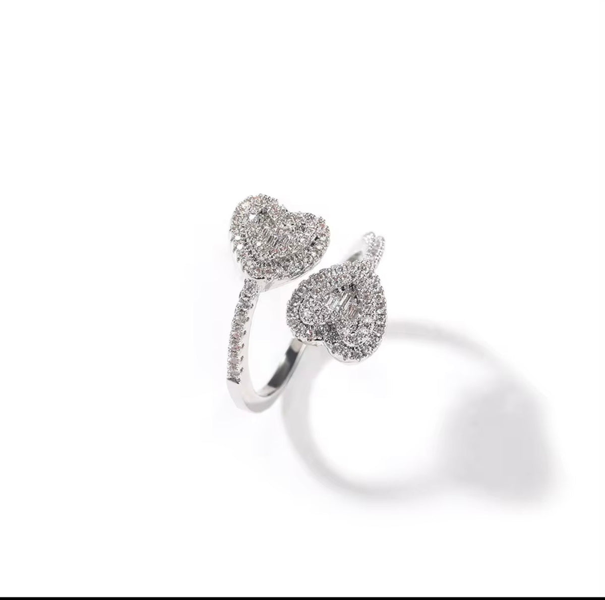 Valentina Double Heart Ring