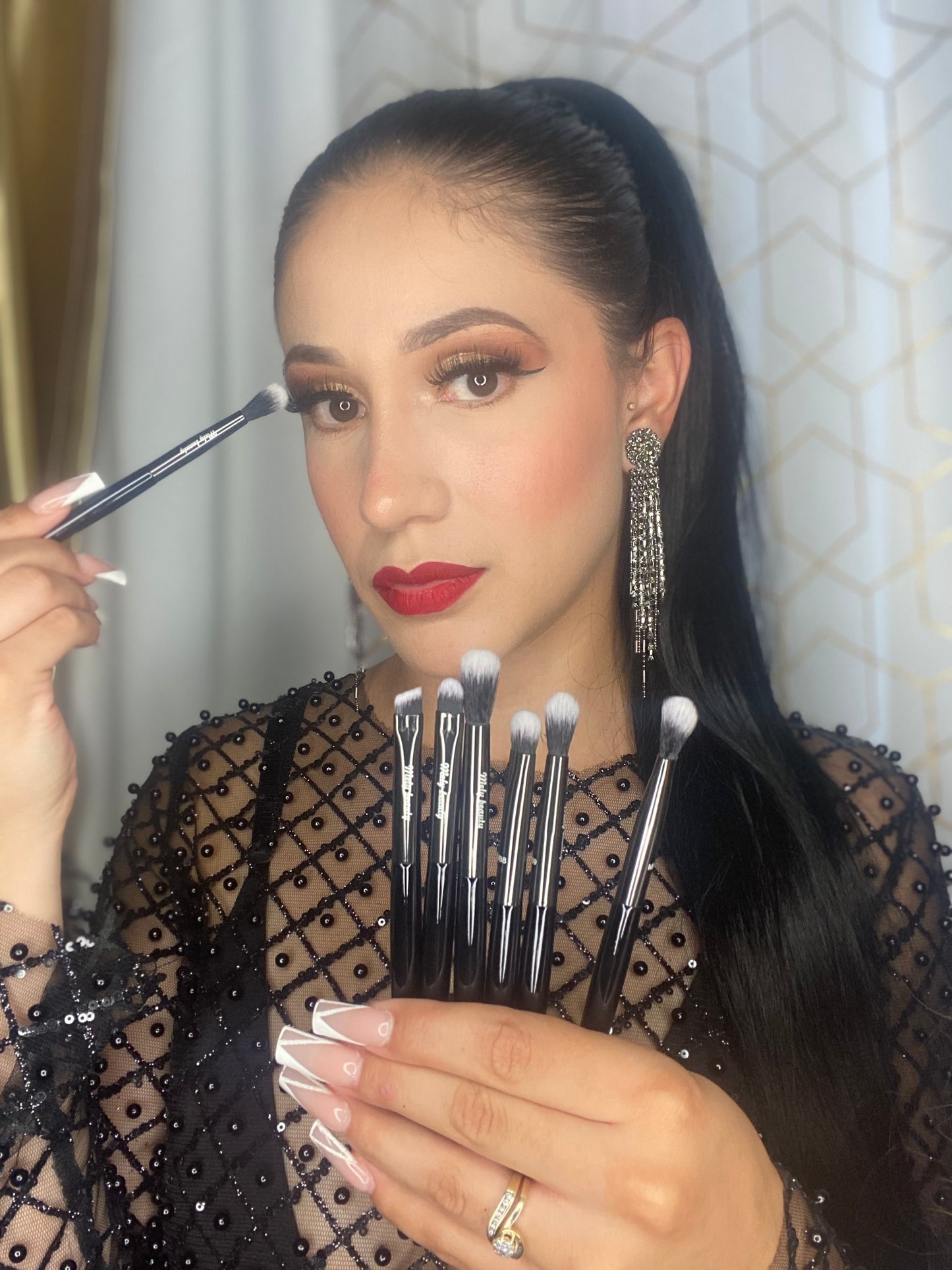 Set of 11 make up brushes